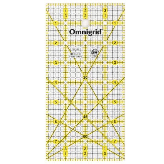Omnigrid® 4" x 8" Rectangle Quilting & Sewing Ruler